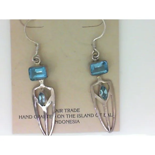 Sterling Silver Earrings Blue Topaz Chipper's Jewelry Bonney Lake, WA