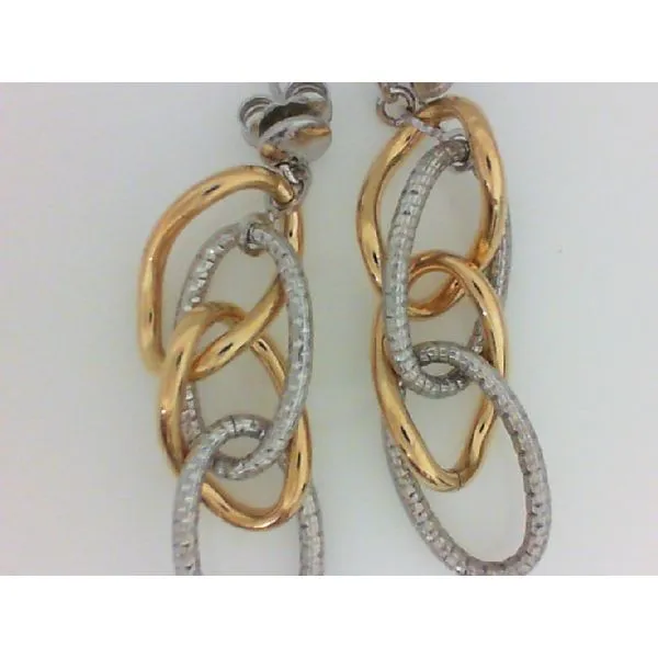 SS Yellow Gold Plated Oval Twist Earrings Chipper's Jewelry Bonney Lake, WA