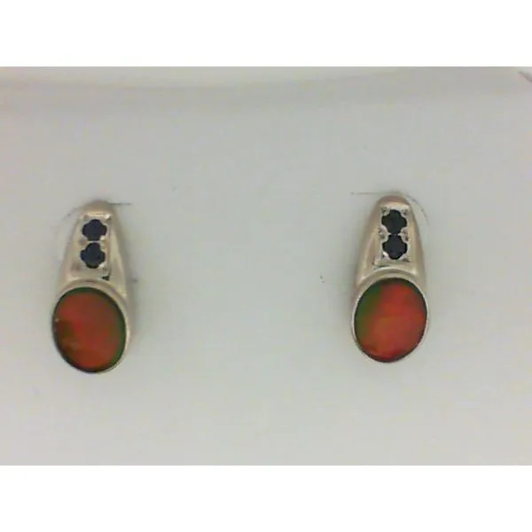 Sterling Silver Ammolite Earring Chipper's Jewelry Bonney Lake, WA