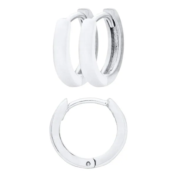 925 Sterling Silver Polished Huggie Earring Chipper's Jewelry Bonney Lake, WA