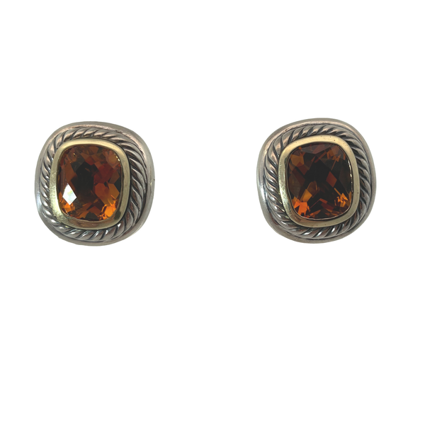 14K/ Sterling David Yurman Citrine Earrings Chipper's Jewelry Bonney Lake, WA