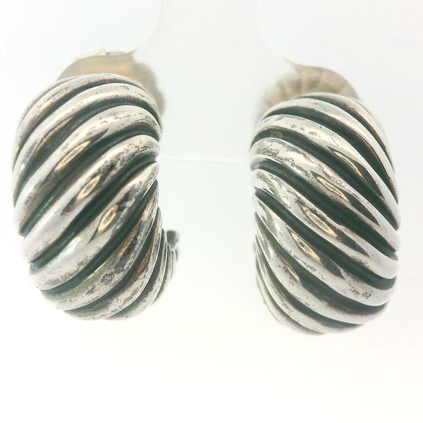 Sterling Silver David Yurman Hoop Earrings Chipper's Jewelry Bonney Lake, WA