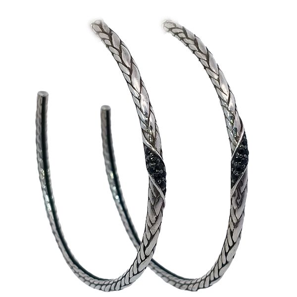 Vintage John Hardy Woven Sterling Hoops Chipper's Jewelry Bonney Lake, WA