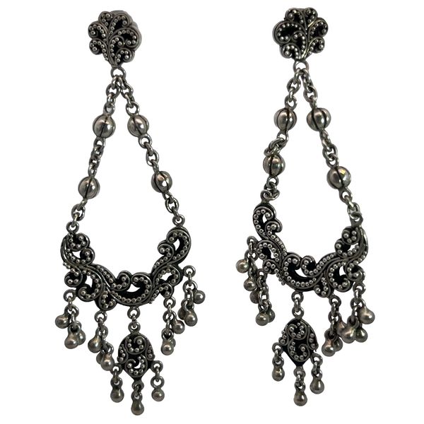 Vintage Lois Hill Sterling Silver Chandelier Earrings Chipper's Jewelry Bonney Lake, WA