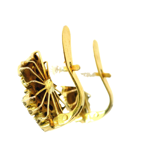 Vintage Sterling Gold Plated Diamond Earrings Image 2 Chipper's Jewelry Bonney Lake, WA