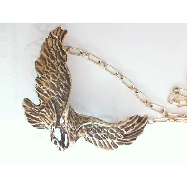 Sterling Silver Eagle Pendant on Sterling Silver Chain Chipper's Jewelry Bonney Lake, WA