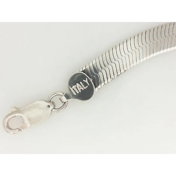Silver Herringbone Necklace Image 3 Chipper's Jewelry Bonney Lake, WA