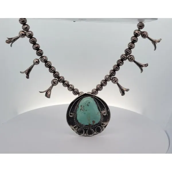 Sterling Silver Vintage Squash Blossom Necklace Chipper's Jewelry Bonney Lake, WA