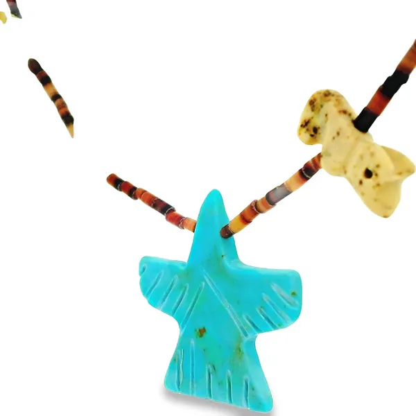 Native American Carved Gemstone Fetish Necklace Image 3 Chipper's Jewelry Bonney Lake, WA