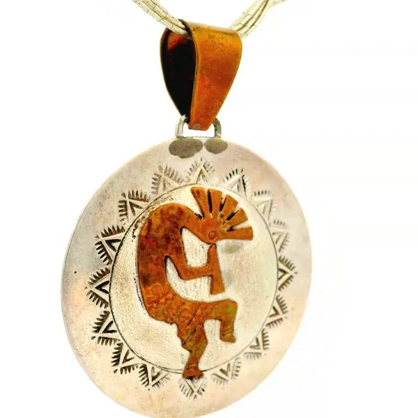 Sterling Silver Kokapelli Necklace Image 2 Chipper's Jewelry Bonney Lake, WA