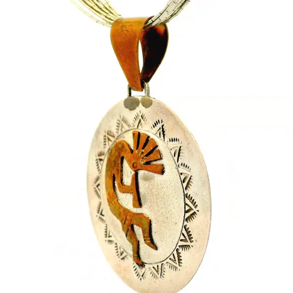 Sterling Silver Kokapelli Necklace Image 3 Chipper's Jewelry Bonney Lake, WA