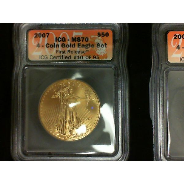 2007 MS70 4 - Coin Gold Eagle Set $50, $25, $10, $5 Image 2 Chipper's Jewelry Bonney Lake, WA