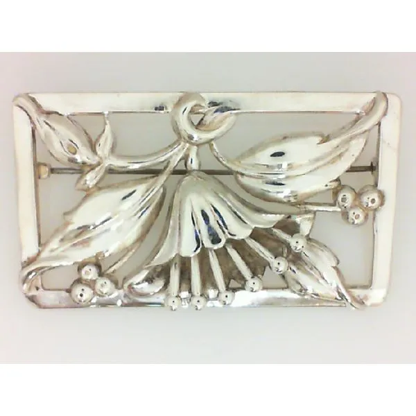 Sterling Silver Floral Themed Brooch Chipper's Jewelry Bonney Lake, WA