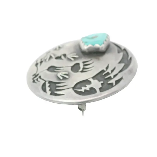 Vintage Navajo Sterling Silver Brooch Image 2 Chipper's Jewelry Bonney Lake, WA