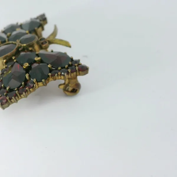 Victorian Gold Filled Garnet Butterfly Brooch Image 3 Chipper's Jewelry Bonney Lake, WA