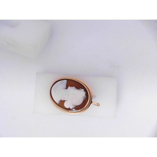 14K Yellow Gold Shell Cameo Brooch/Pendant Chipper's Jewelry Bonney Lake, WA