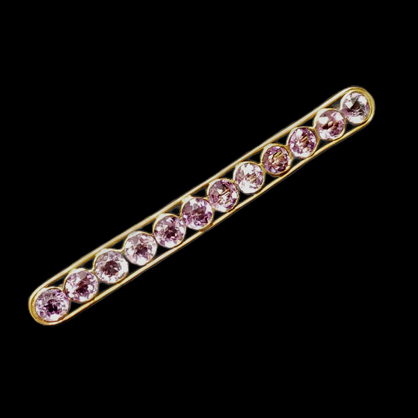 14K Yellow Gold Amethyst Brooch Chipper's Jewelry Bonney Lake, WA