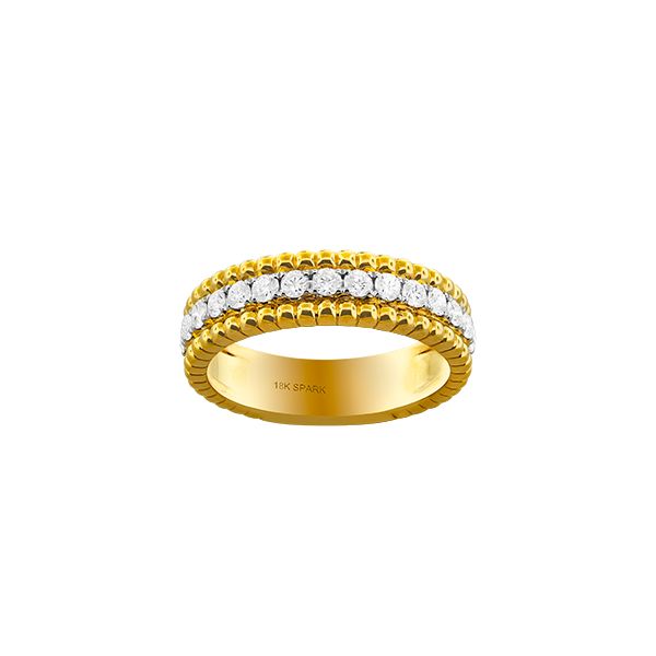 18K Yellow Natural Diamond Ring Size 6.5 Christopher's Fine Jewelry Pawleys Island, SC