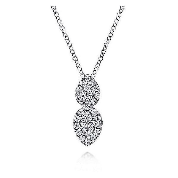 14K White Natural Diamond 17.5 inch Necklace Christopher's Fine Jewelry Pawleys Island, SC