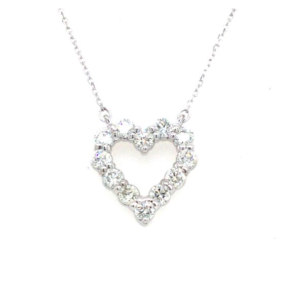 14K White Natural Diamond 18 inch Necklace Christopher's Fine Jewelry Pawleys Island, SC