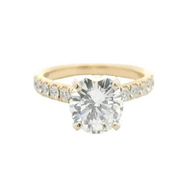 1.80ct Round Brilliant Diamond Engagement Ring in 14K Yellow Gold Clark's Diamond Jewelers Coeur d'Alene, ID