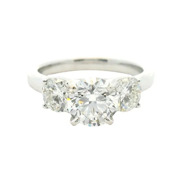 1.35ct Round Brilliant Diamond Ring in 18K White Gold Clark's Diamond Jewelers Coeur d'Alene, ID