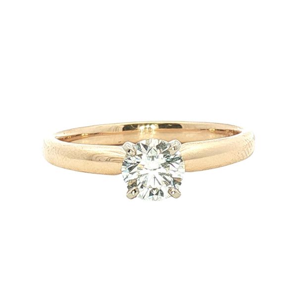 0.60ct Round Diamond Solitaire in 14k Two-Tone Gold Clark's Diamond Jewelers Coeur d'Alene, ID
