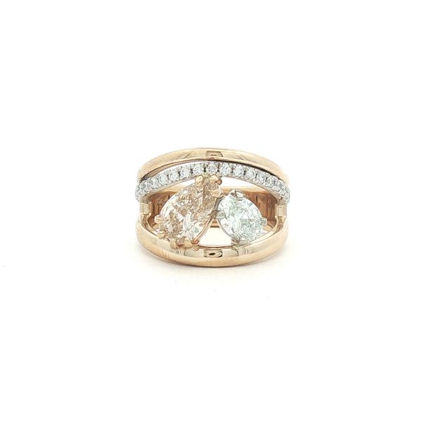2-Stone Fancy Diamond Engagement Ring Clark's Diamond Jewelers Coeur d'Alene, ID
