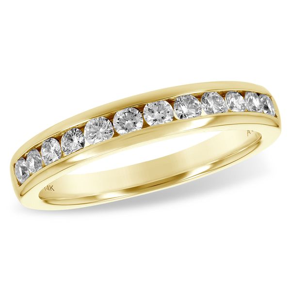 1/2 ctw Diamond Channel-Set Wedding Band in 14k Yellow Gold Clark's Diamond Jewelers Coeur d'Alene, ID