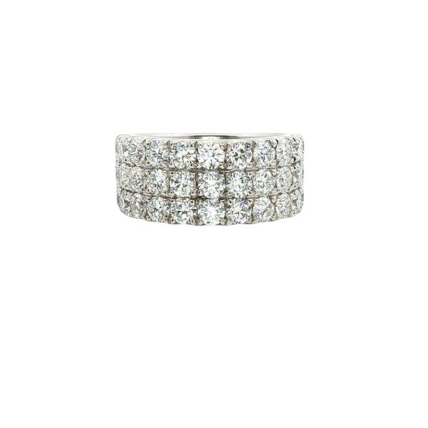 3-Row Diamond Band in Platinum Clark's Diamond Jewelers Coeur d'Alene, ID