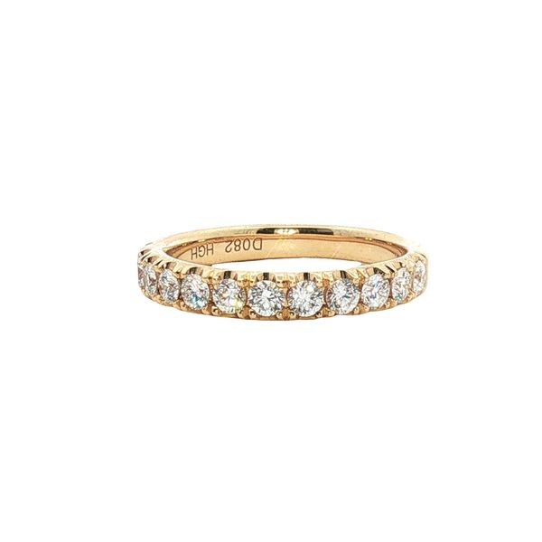 Diamond Wedding Band in 18k Yellow Gold Clark's Diamond Jewelers Coeur d'Alene, ID