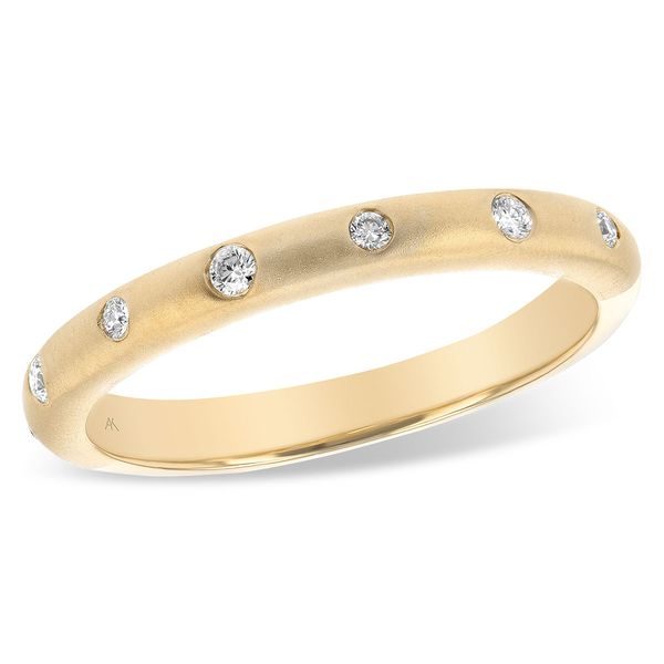 Diamond Satin Band in 14k Yellow Gold Clark's Diamond Jewelers Coeur d'Alene, ID