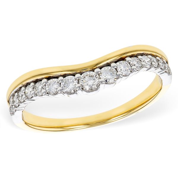 Diamond Wedding Band Enhancer in 14K White & Yellow Gold Clark's Diamond Jewelers Coeur d'Alene, ID
