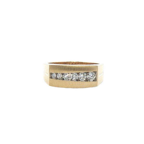 Diamond Signet Ring in 14k Yellow Gold Clark's Diamond Jewelers Coeur d'Alene, ID