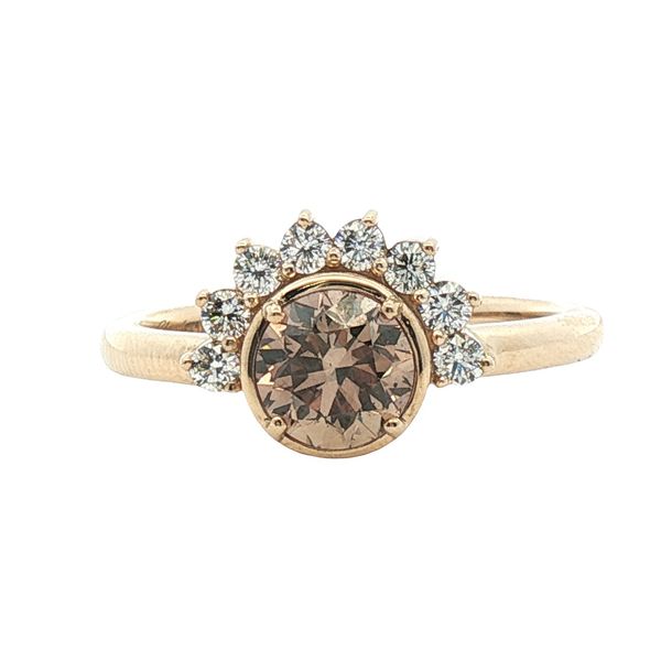 0.91ct Fancy Dark Orangish Brown Diamond Ring in 14k Yellow Gold Clark's Diamond Jewelers Coeur d'Alene, ID