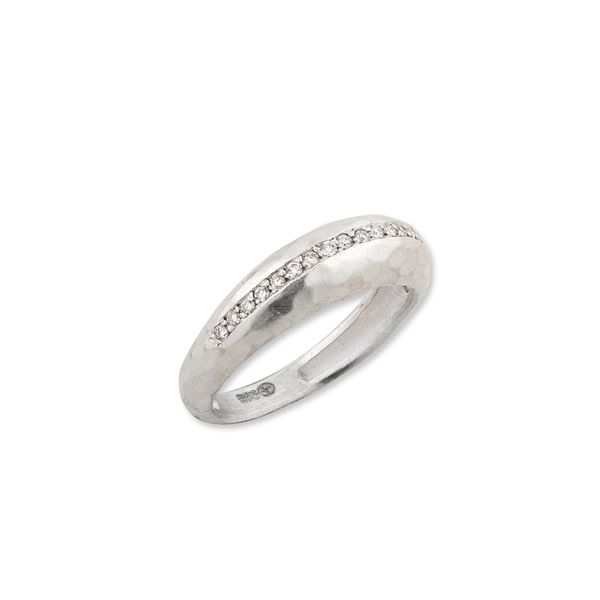 Hammered Diamond Ring Clark's Diamond Jewelers Coeur d'Alene, ID