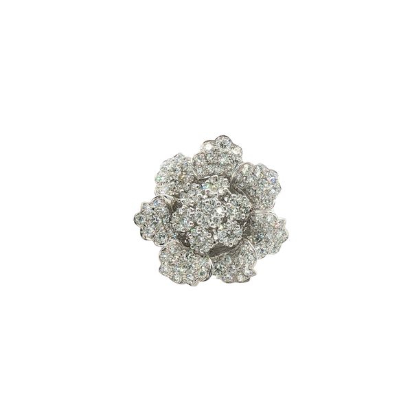 Floral Diamond Cocktail Ring Clark's Diamond Jewelers Coeur d'Alene, ID