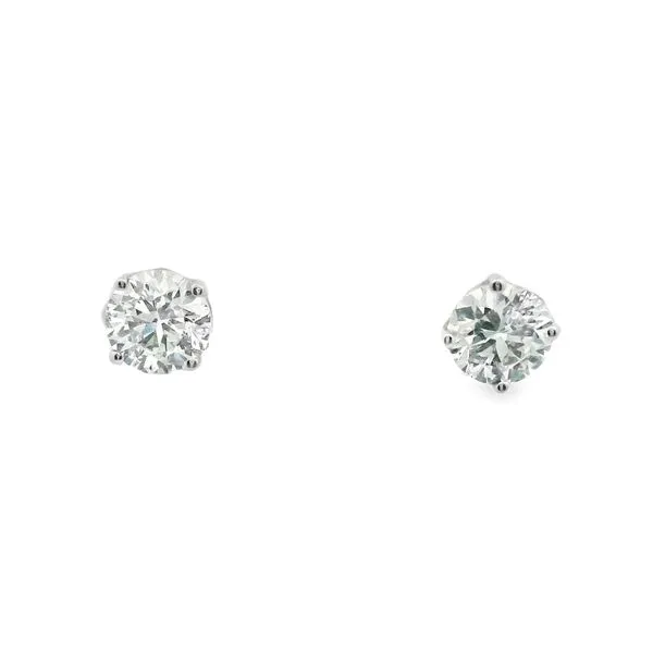 1.24ct Diamond Stud Earrings in 14k White Gold Clark's Diamond Jewelers Coeur d'Alene, ID