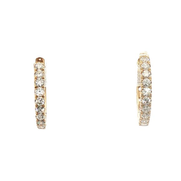 0.24cttw Diamond Huggie Earrings in 14k Yellow Gold Clark's Diamond Jewelers Coeur d'Alene, ID