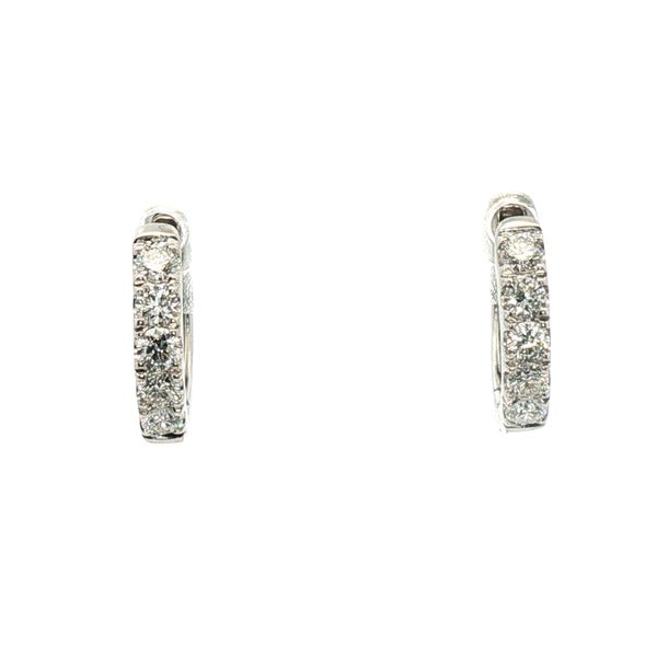 0.32cttw Diamond Huggies in 14k White Gold Clark's Diamond Jewelers Coeur d'Alene, ID