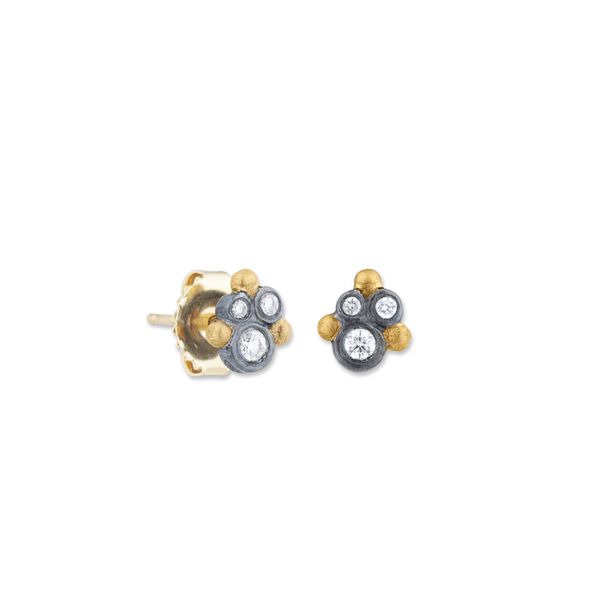 Diamond Cluster Stud Earrings Clark's Diamond Jewelers Coeur d'Alene, ID