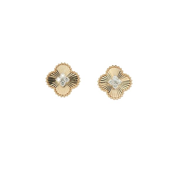 Diamond Clover Earrings Clark's Diamond Jewelers Coeur d'Alene, ID