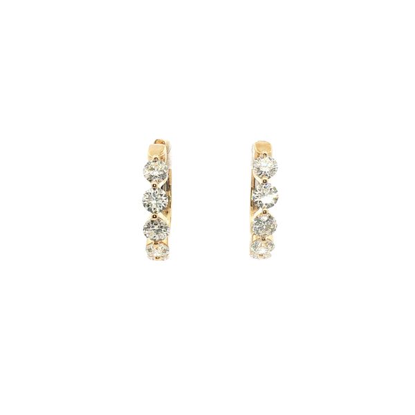 2.46ct Diamond Hoop Earrings Clark's Diamond Jewelers Coeur d'Alene, ID