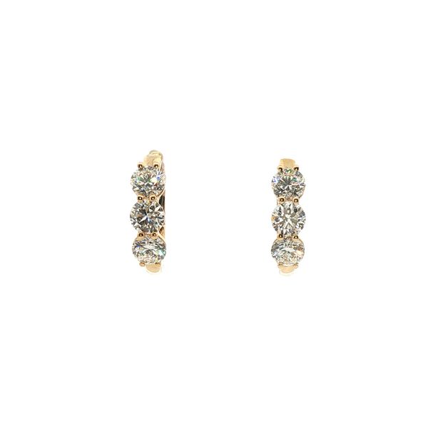 1.8ct Diamond Hoop Earrings Clark's Diamond Jewelers Coeur d'Alene, ID