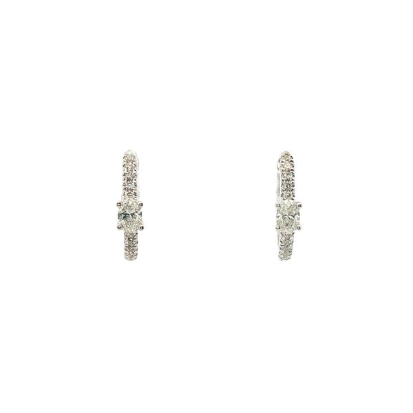 Diamond Huggie Hoop Earrings Clark's Diamond Jewelers Coeur d'Alene, ID