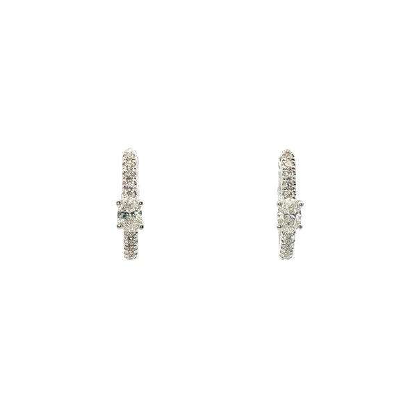 Diamond Huggie Hoop Earrings Clark's Diamond Jewelers Coeur d'Alene, ID