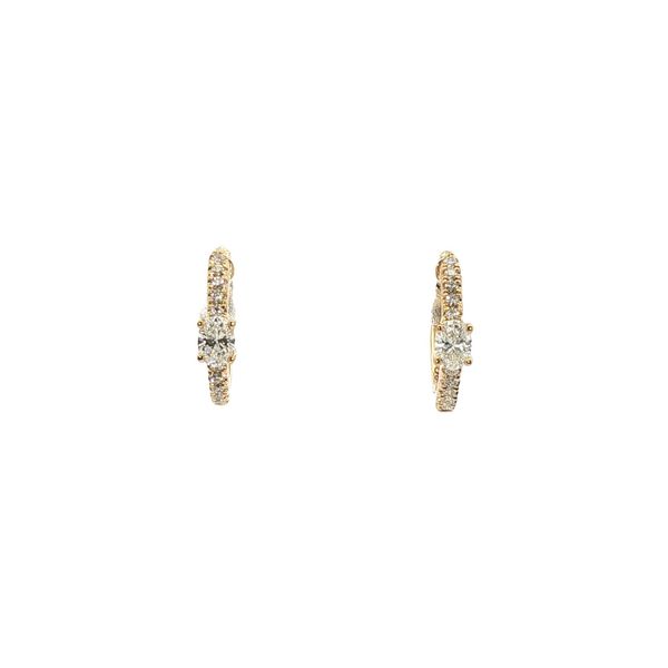 Diamond Huggie Hoop Earrings Clark's Diamond Jewelers Coeur d'Alene, ID