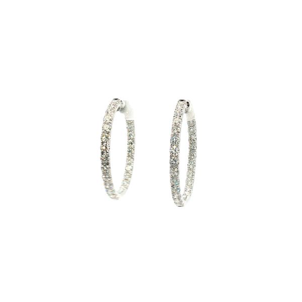2ct Diamond Hoop Earrings Clark's Diamond Jewelers Coeur d'Alene, ID
