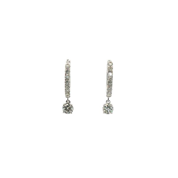 Diamond Hoop with Drop Earrings Clark's Diamond Jewelers Coeur d'Alene, ID