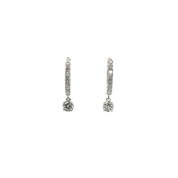 Diamond Hoop with Drop Earrings Clark's Diamond Jewelers Coeur d'Alene, ID